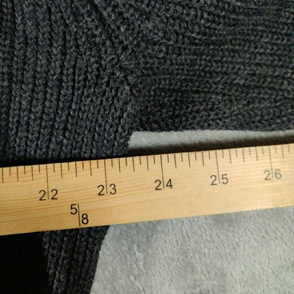 Original Weatherproof Vintage Mens Sweater XL Gray Shawl Collar Sweater Normcore - Picture 6 of 7